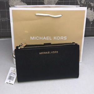 NWT Michael Kors Large Double ZIP Wristlet